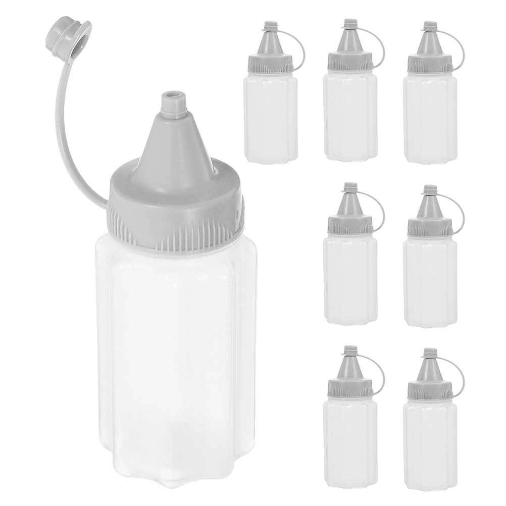 Reusable Bottle - 8Pcs 30Ml Squeeze Bottles Food-Grade Plastic
