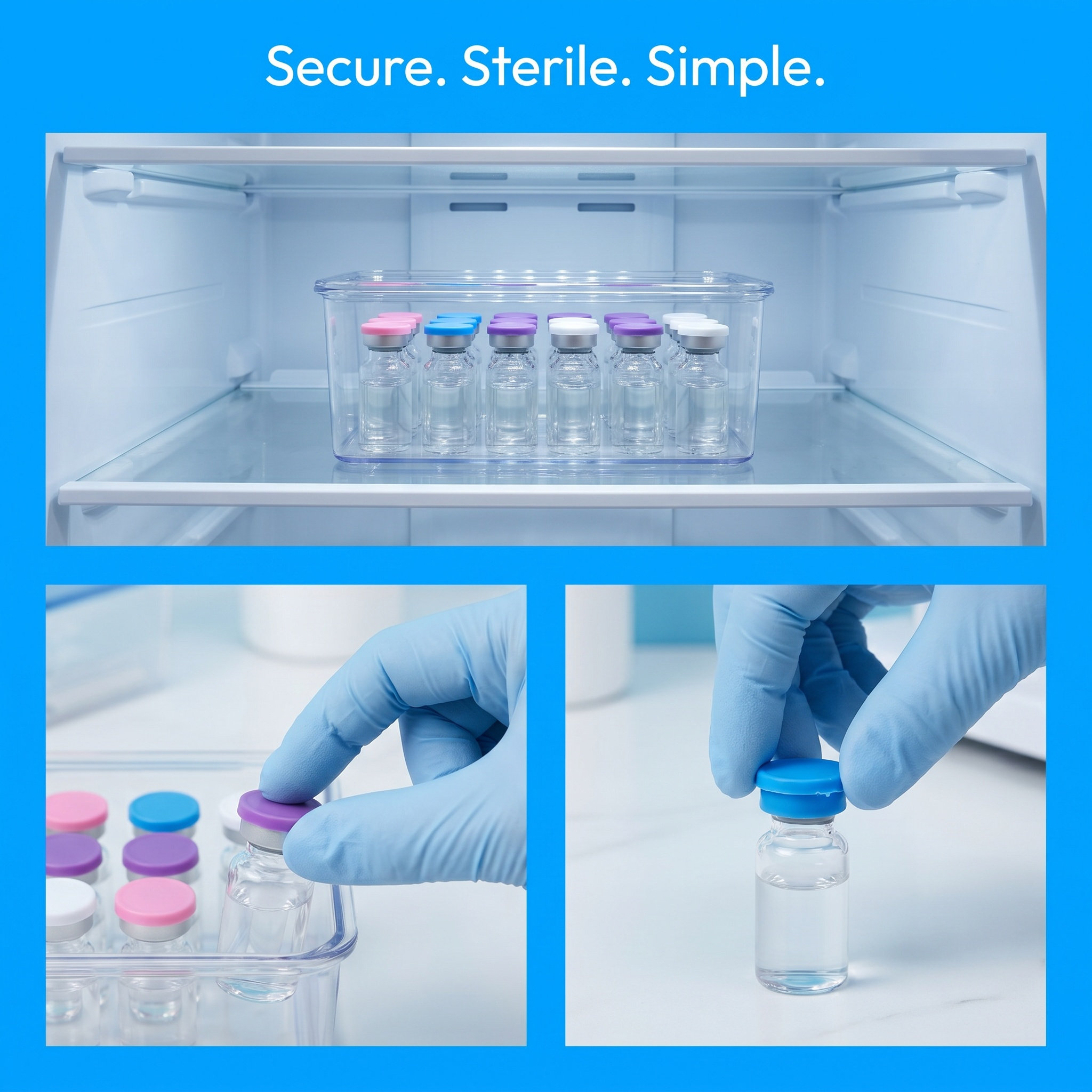 18Pcs Insulin Vial Caps Silico - огляд і ціна Reusable Bottle