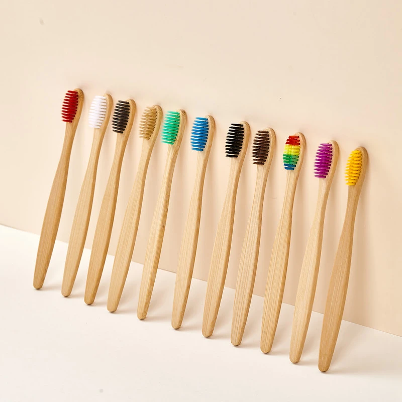 5/10/20/30Pcs Colorful Bamboo  - огляд і ціна Bamboo Toothbrush