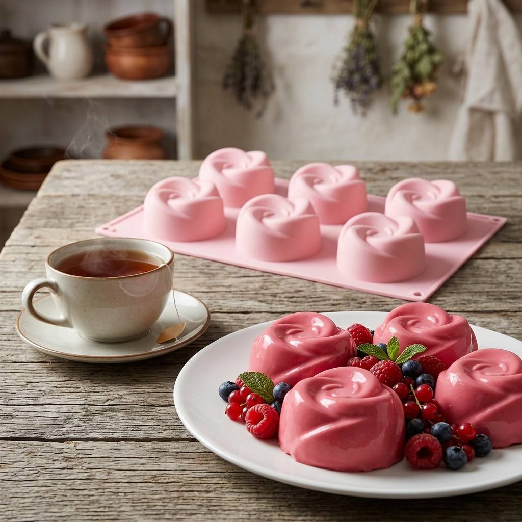 Food Grade 6-Cavity Rose Flowe - огляд і ціна Eco Soap