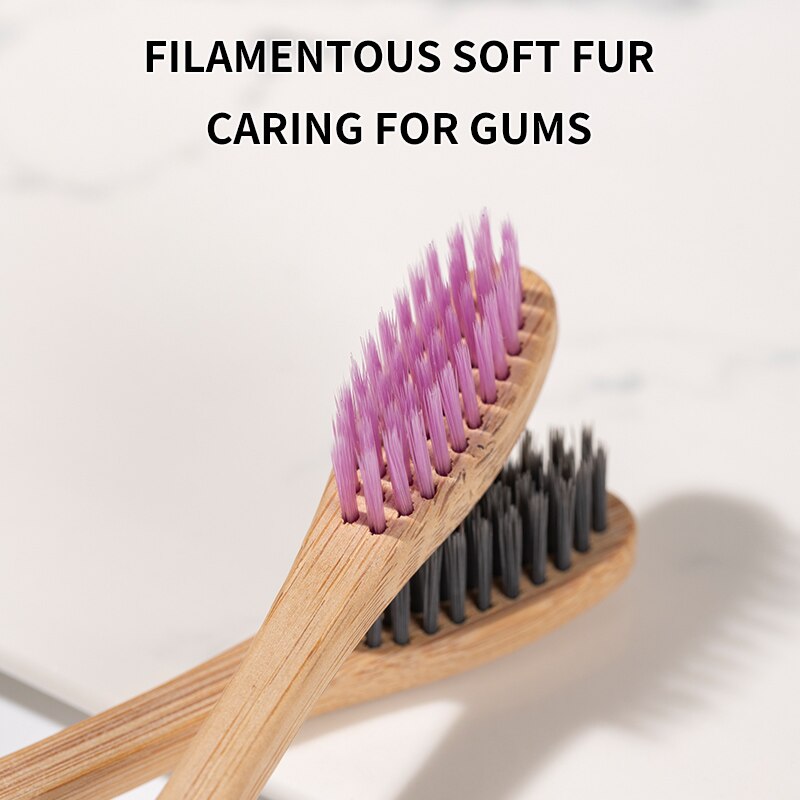 10PCS Bamboo Toothbrush Set -  - огляд і ціна Bamboo Toothbrush