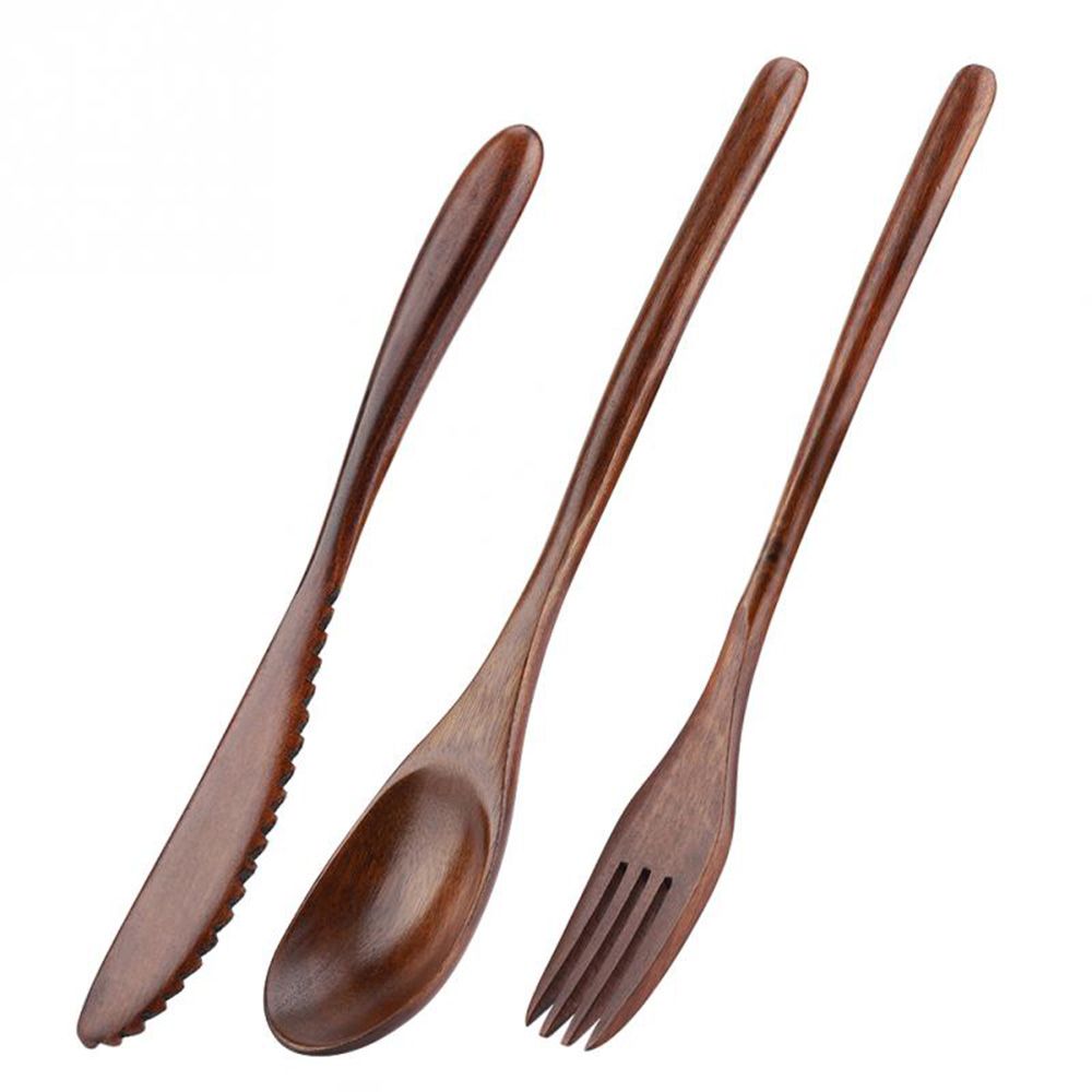 Tableware Cutter Spoon Fork Wo - огляд і ціна Bamboo Cutlery
